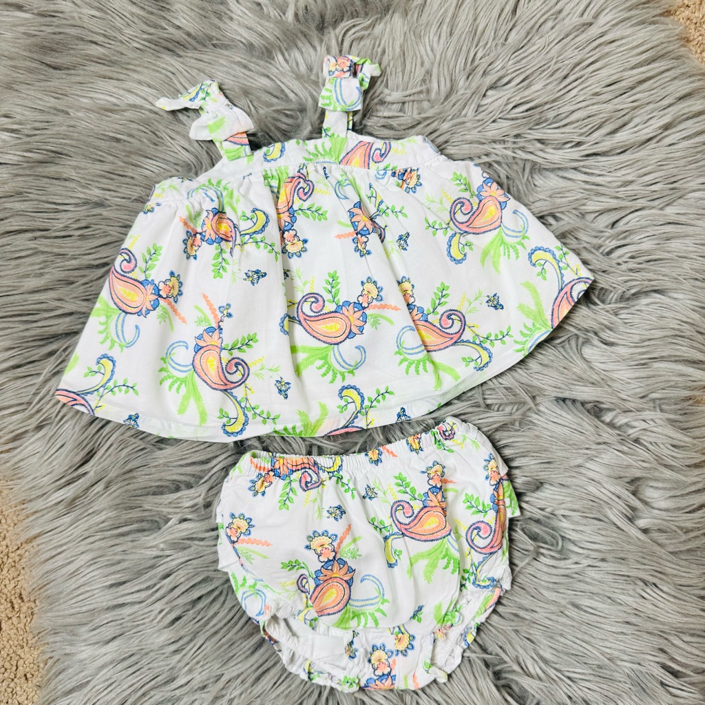 Janie And Jack Floral Baby Girl Matching Set